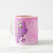 Verrückte niedliche lila Monster-Tasse Zweifarbige Tasse (Vorderseite Links)