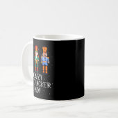 Verrückte Nussknacker-Dame Kaffeetasse (Vorderseite Links)