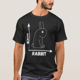 Verrückte optische Täuschung Kaninchen Ente Perspe T-Shirt