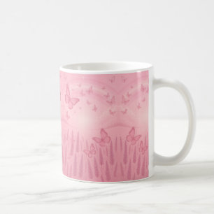 Verrückte Pastell-Schmetterling-Sonnenaufgang-Tass Kaffeetasse