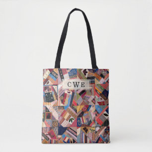 Verrückte Patchwork-Decke im Quilt-Stil Tasche