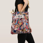 Verrückte Patchwork-Decke im Quilt-Stil Tasche (Von Nahem)