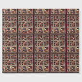 Verrückte Patchworkdecke Geschenkpapier (Flach)