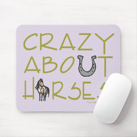 Verrückte Pferde Mousepad (Mit Mouse)