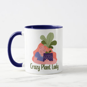 Verrückte-Pflanzen-Lady-Tasse Tasse