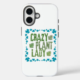 Verrückte Pflanzenlady iPhone 16 Hülle