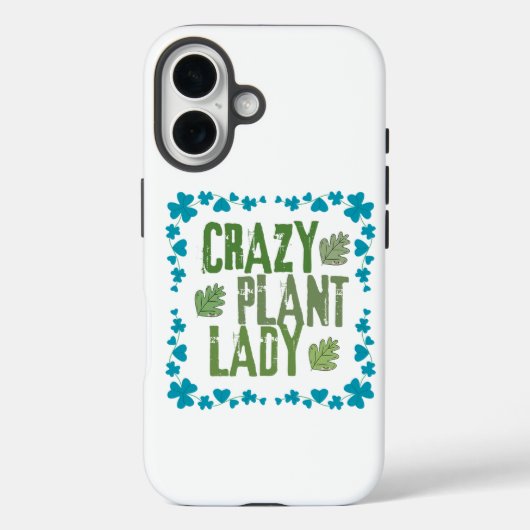 Verrückte Pflanzenlady Case-Mate iPhone Hülle (Rückseite)