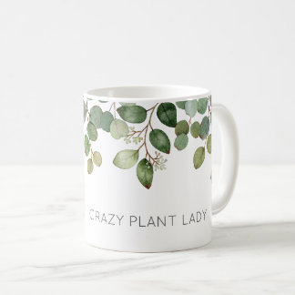 VERRÜCKTE PFLANZENLADY Grünzeug Modern Lustig Kaffeetasse