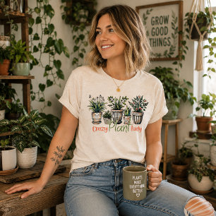 Verrückte Pflanzenlady Tri-Blend Shirt