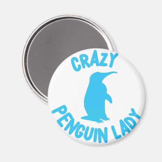 verrückte Pinguin Magnet (Vorderseite/Rückseite)