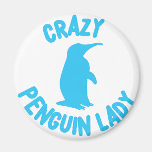 verrückte Pinguindame Magnet