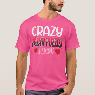 Verrückte Puzzles Lady Frauen T-Shirt