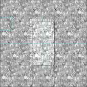 verrückte Querstichlebewesen Stoff (Kachel)