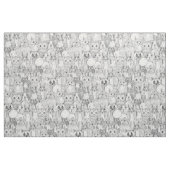 verrückte Querstichlebewesen Stoff (Fat Quarter (45,7 x 55,9 cm))