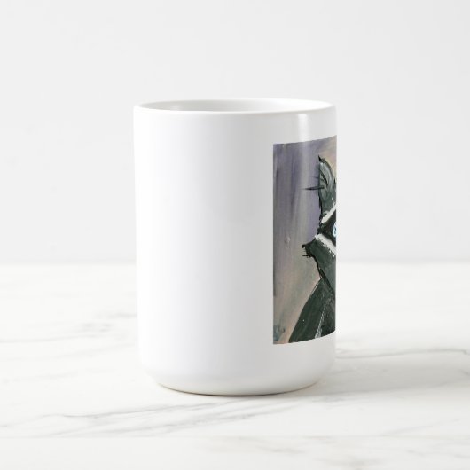 Verrückte Raccoon-Tasse Kaffeetasse (Mittel)