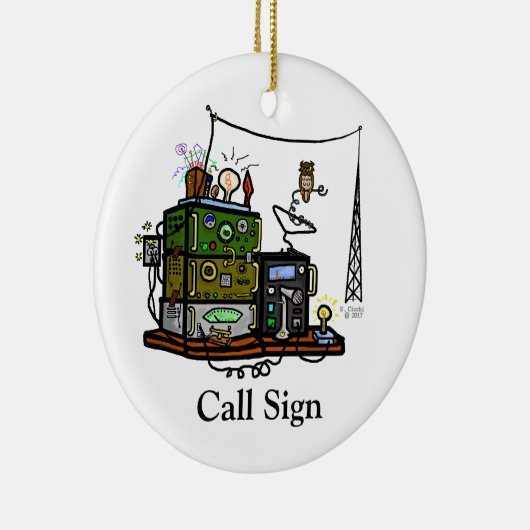 Verrückte Radios und besonders anzufertigen Keramikornament (Rechts)