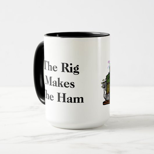 Verrückte Radios und Eulen-Tasse Tasse (Vorderseite Links)