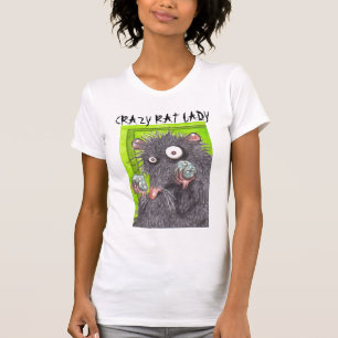 VERRÜCKTE RATTEN-DAME FUNNY RATS T-Shirt