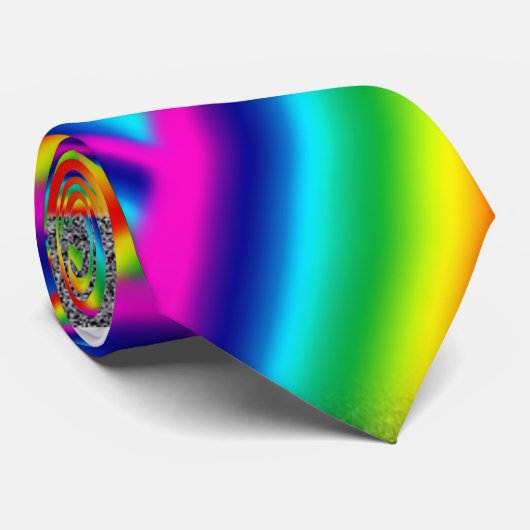 Verrückte Regenbogen Krawatte (Gerollt)