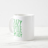 verrückte Reptildame Kaffeetasse (Vorderseite Links)