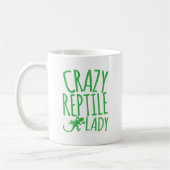 verrückte Reptildame Kaffeetasse (Links)