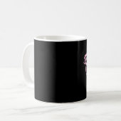 verrückte Schweinefrau Kaffeetasse (Vorderseite Links)