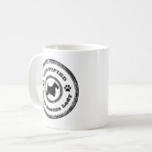 Verrückte Scottie-Dame Kaffeetasse (Vorderseite Links)