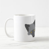Verrückte Silberfuchsdame Kaffeetasse (Links)