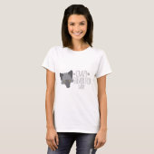 Verrückte Silberfuchsdame T-Shirt (Vorne ganz)