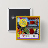 verrückte Steppdecke Button (Vorne & Hinten)