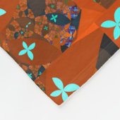 Verrückte Steppdecke - Fraktal-abstrakter Entwurf Fleecedecke (Ecke)