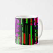 Verrückte Streifen Kaffeetasse (VorderseiteRechts)