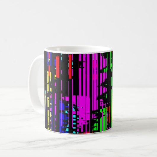 Verrückte Streifen Kaffeetasse (Vorderseite Links)