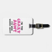 Verrückte Tante Gepäckanhänger (Vorderseite horizontal)