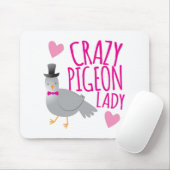 verrückte Taubenlady Mousepad (Mit Mouse)
