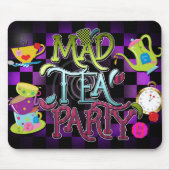 VERRÜCKTE TEAPARTY Whimsical Dekor Computer-Mauspa Mousepad (Vorne)