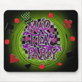 VERRÜCKTE TEEPARTY Skurrile Dekoration Computer-Ma Mousepad (Vorne)