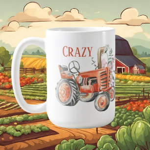 verrückte Traktorin Kaffeetasse
