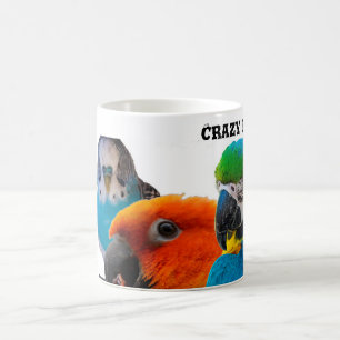 Verrückte Vogel-Dame Coffee Mug Kaffeetasse