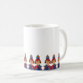 Verrückte Vogel Katzenlady Kaffeetasse (VorderseiteRechts)