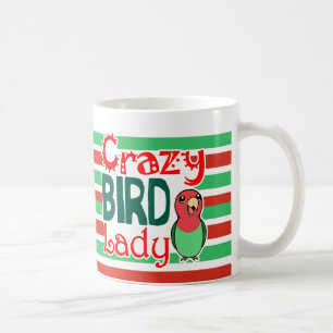 Verrückte Vogeldame Kaffeetasse