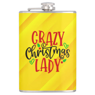 Verrückte Weihnachtslady-84654 Flachmann