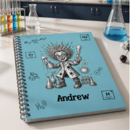 Verrückte-Wissenschaftler-Chemie-Schulheft Notizblock