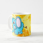 Verrückte wütende Elefant-Tasse Kaffeetasse (Vorderseite Links)