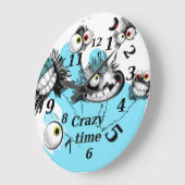 Verrückte Zeit Große Wanduhr (Winkel)