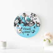 Verrückte Zeit Große Wanduhr (Zuhause)