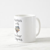 Verrückten-Tasse Kaffeetasse (VorderseiteRechts)