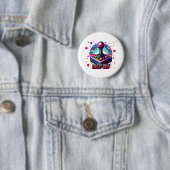 verrückter 80er Old School Style Button (Beispiel)