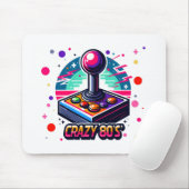 verrückter 80er Old School Style Mousepad (Mit Mouse)