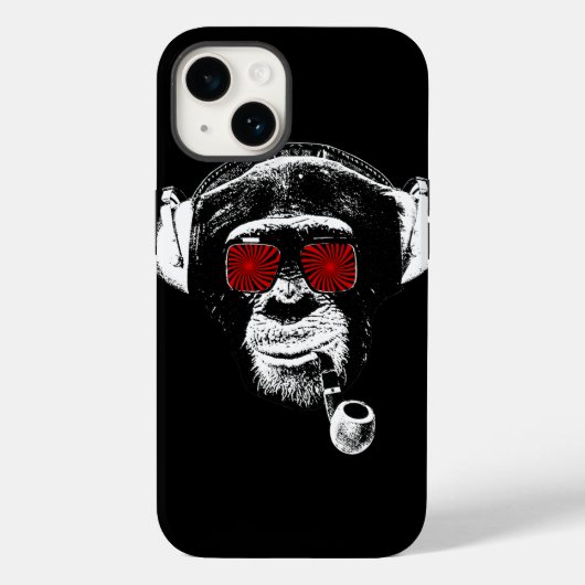 Verrückter Affe Case-Mate iPhone Hülle (Rückseite)